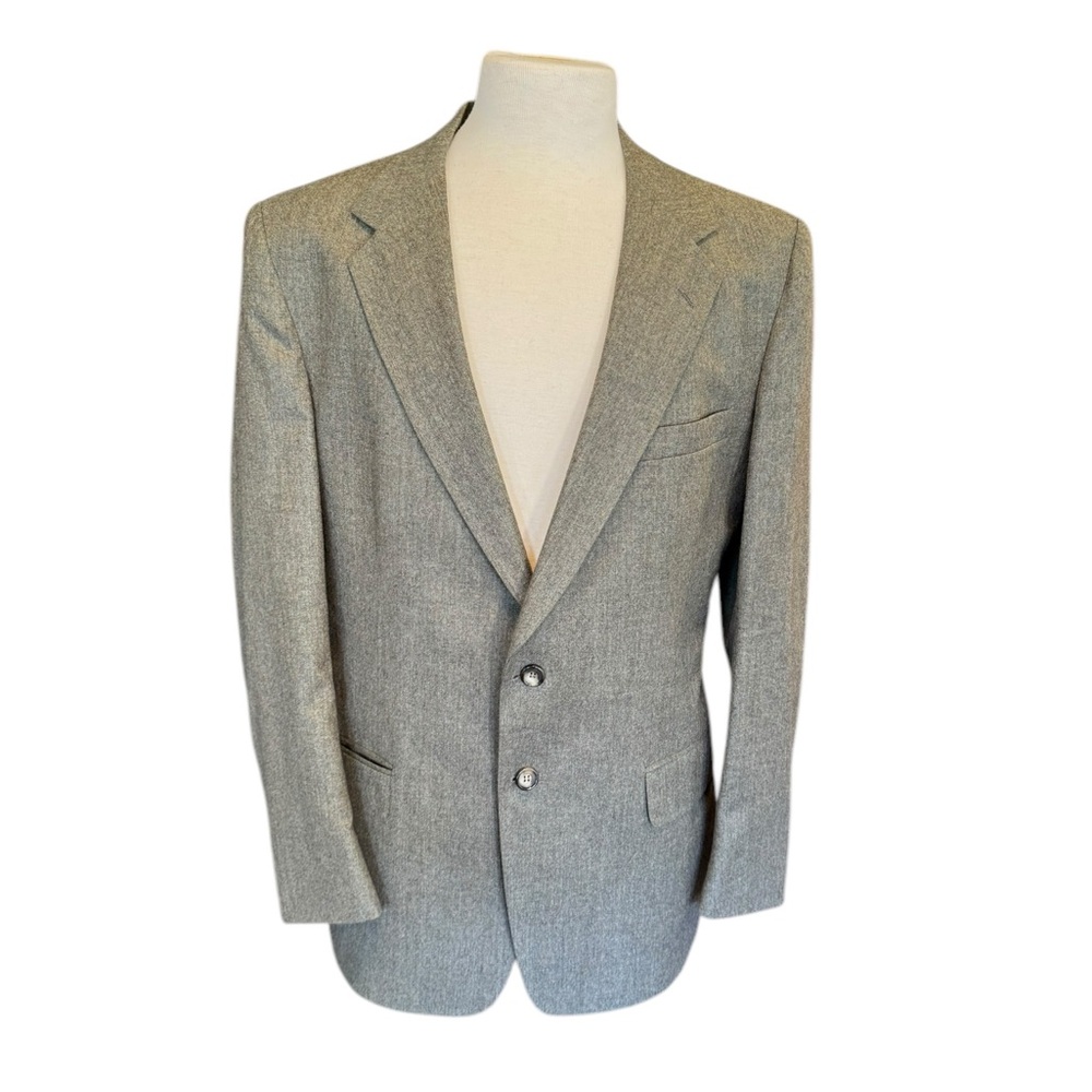 Kuppenheiner Vintage Gray Wool Notched Collar Blazer See Measurements